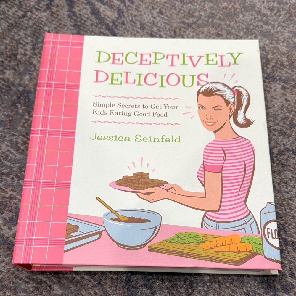 Deceptively Delicious by Jessica Seinfeld - Pink & White Cookbook Binder